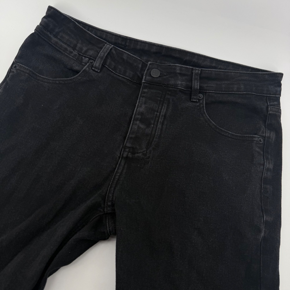 Ksubi Van Winkle Hunter Jeans Men 33x31 Black Skinny Stretch Cross Logo Denim